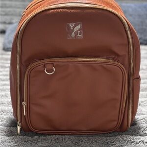Young Living Premium Tan Vegan Leather  Essential Oils Backpack - Holds 140 Oils